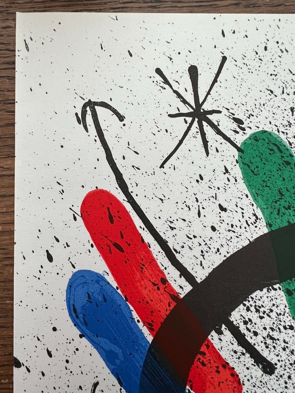 Joan Miro Original Abstract Stone Lithograph #II Limited Edition 1972 