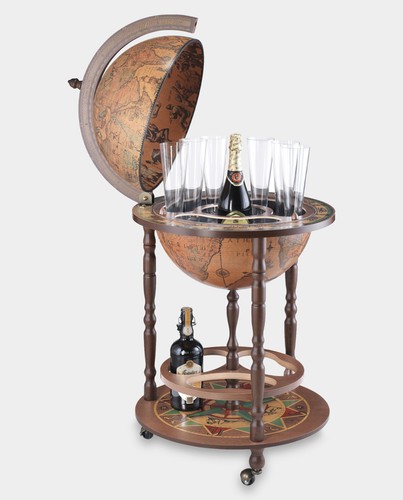 Zoffoli Giunone Classic Floor Bar Globe – Timeless Drinks Cabinet - Picture 3 of 9