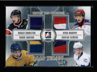 HAMILTON / LARSSON / MURPHY / SIEMENS 2011/12 ITG GOLD QUAD PATCH SP /10 AX4051