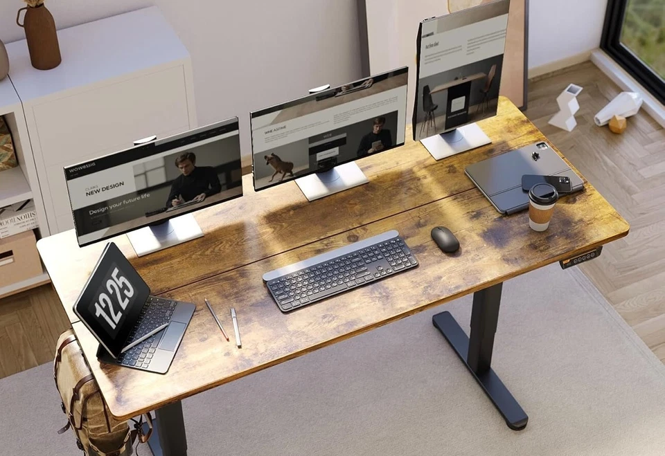 Electric Standing Desk, Adjustable Height, 55x24 Inches ，Home Office Desk - Image 2 of 4