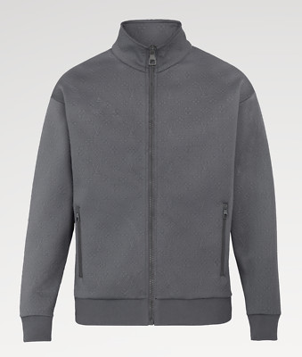 Louis Vuitton LVSE Monogram Zip Through Top Logo Grey Gris Track Jacket M Medium