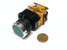 1 piece Green momentary push button switch 22mm normally open closed no nc C25