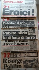 calcio Lotto Corriere dello Sport MONDIALI 1982 Italia Paolo Rossi 5 numeri