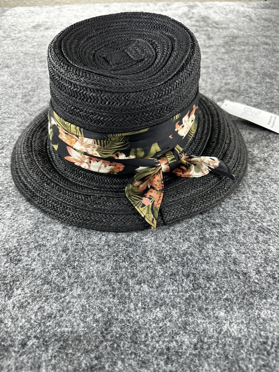 ハット Time and Tru Women's Straw Cloche Hat New With Tags | eBay