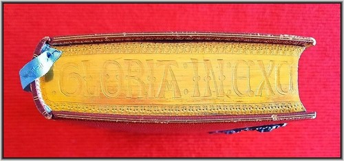 ⚜ (1883) UNIQUE GAUFFERED Fore-Edge CLASPED Missal ⚜ Antique Christian Bible Art - Picture 10 of 24