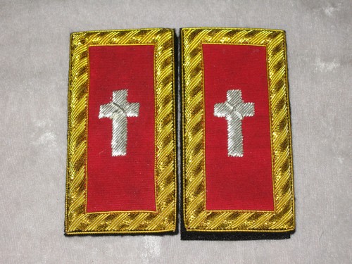 York Rites Knights Templar Shoulder Boards Epaulettes Officers Ceremonial NEW! - Picture 8 of 22
