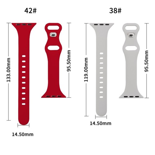 Band Watchband Bracelet Wrist For Apple Watch Ultra2 9 8 7 6 5 SE Silicone Strap - Picture 9 of 21