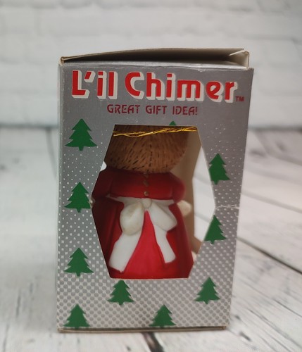 Jasco L'il Chimer Handpainted Fine Bisque Porcelain Bell Ornament: Brown Bear - Picture 2 of 5