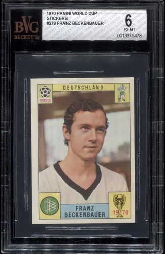 Franz Beckenbauer 1970 Panini World Cup Mexico card