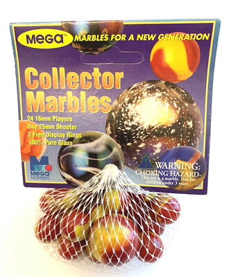 Red Devil Collector Series Net Bag Glass Mega Marbles Vacor 1 Shooter ...