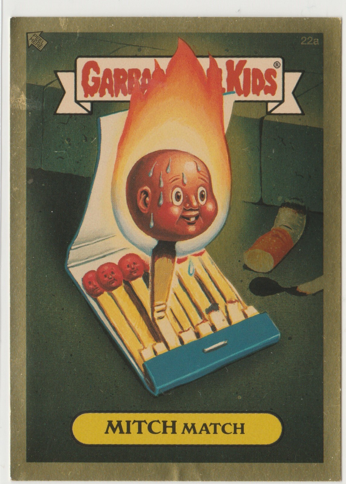 Mitch Match #22a Gold Foil Garbage Pail Kids GPK 2004 ANS3 Series 3 Card