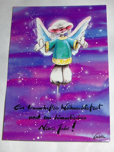 Diddl Postkarte WEIHNACHTSKARTE graue SCHLEIFE großer EAN - Picture 6 of 44