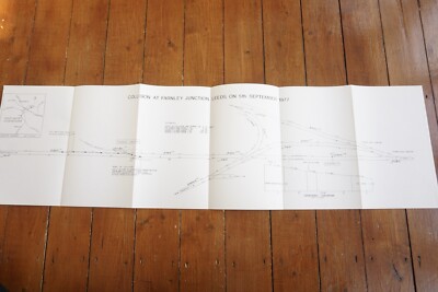 1977 Farnley Junction Leeds Eastern Region Railway Track Map Diagram