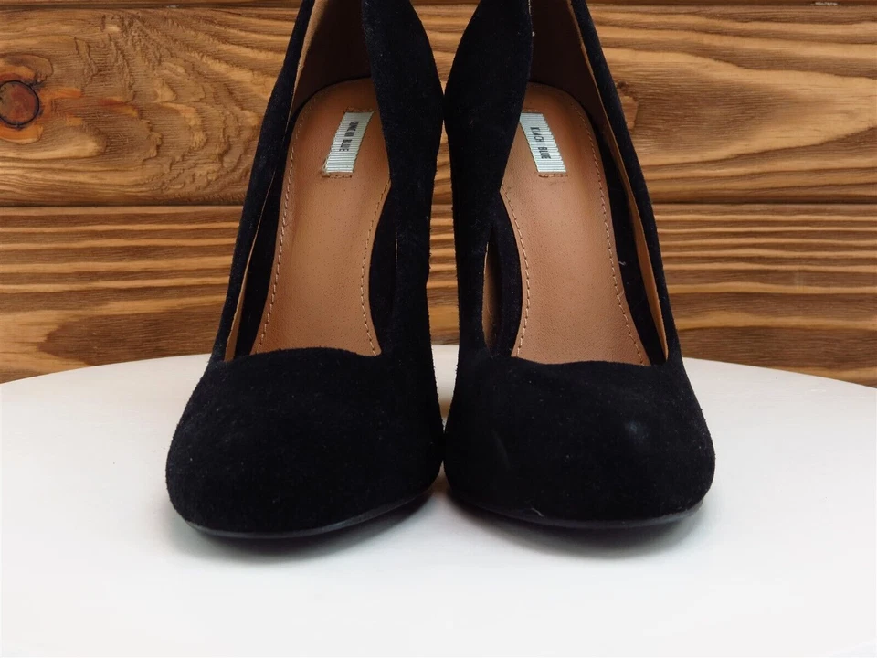 Kimchi Azul Talla 6 Tacón Bomba Negro Gamuza Ancho M Foto 2 de 4