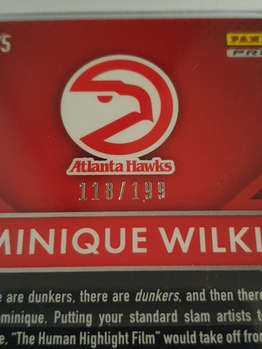 2015 Panini Prizm Dominique Wilkins #275 LIGHT BLUE /199 Holo - PSA 9 (POP 2) - Picture 2 of 3