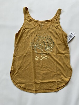 $25 Roxy Women s Neon Palm Sleeveless  La Jolla  Tank Top Size L