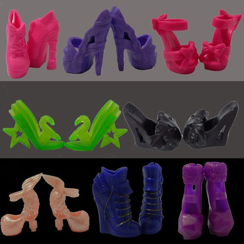 5pairs High Heel Shoes For Monster Demon Doll Sandals For 11.5" Doll 1/6 Dolls - Picture 7 of 9