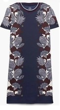 Tory Burch T-Shirt  Dress Size Small 100% cotton Short Sleeve Multicolor
