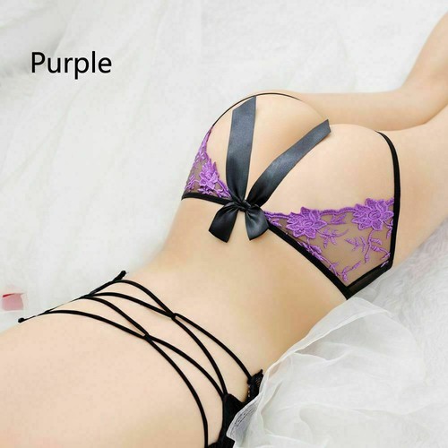 Sexy Women's Crotchles Lace Thong G-string Panties Lingerie Underwear T-back USA - Picture 18 of 24
