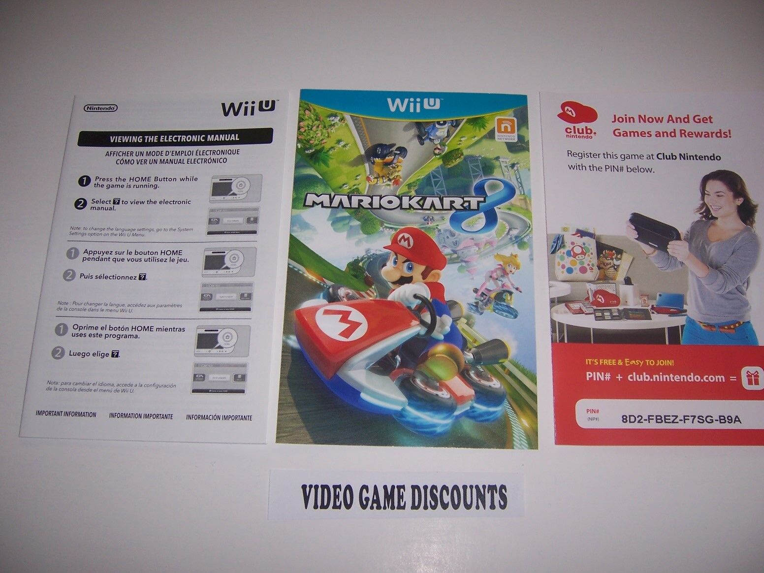 Mario Kart 8 Nintendo Wii U Game Complete With Manual Tested Free Ship