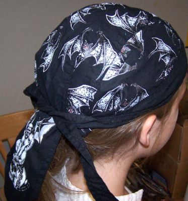GARGOYLE W BATS BANDANA CAP #205 biker fashion do rags