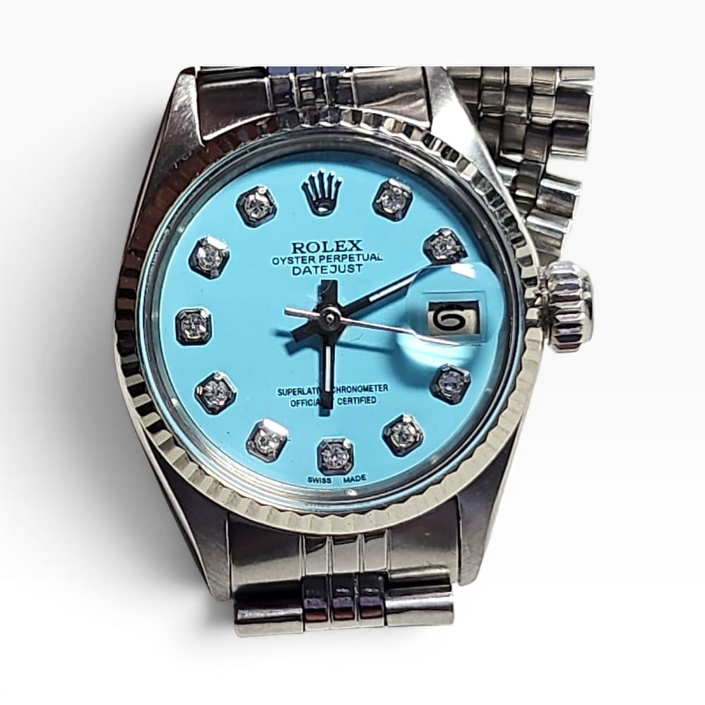 Rolex Datejust Steel Blue Turquoise Jubilee