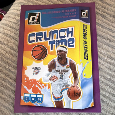 Panini 2024-25 Donruss Crunch Time Press Proof Shai Gilgeous-Alexander #14 Thun 