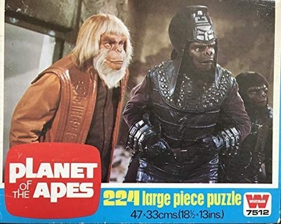 Vintage 1974 Whitman Planet der Affen 224-teiliges Puzzle im Affenrat