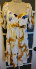 Nine West Women's Floral Dress Plus Size XXL Spring Summer Warm Weather Flirty