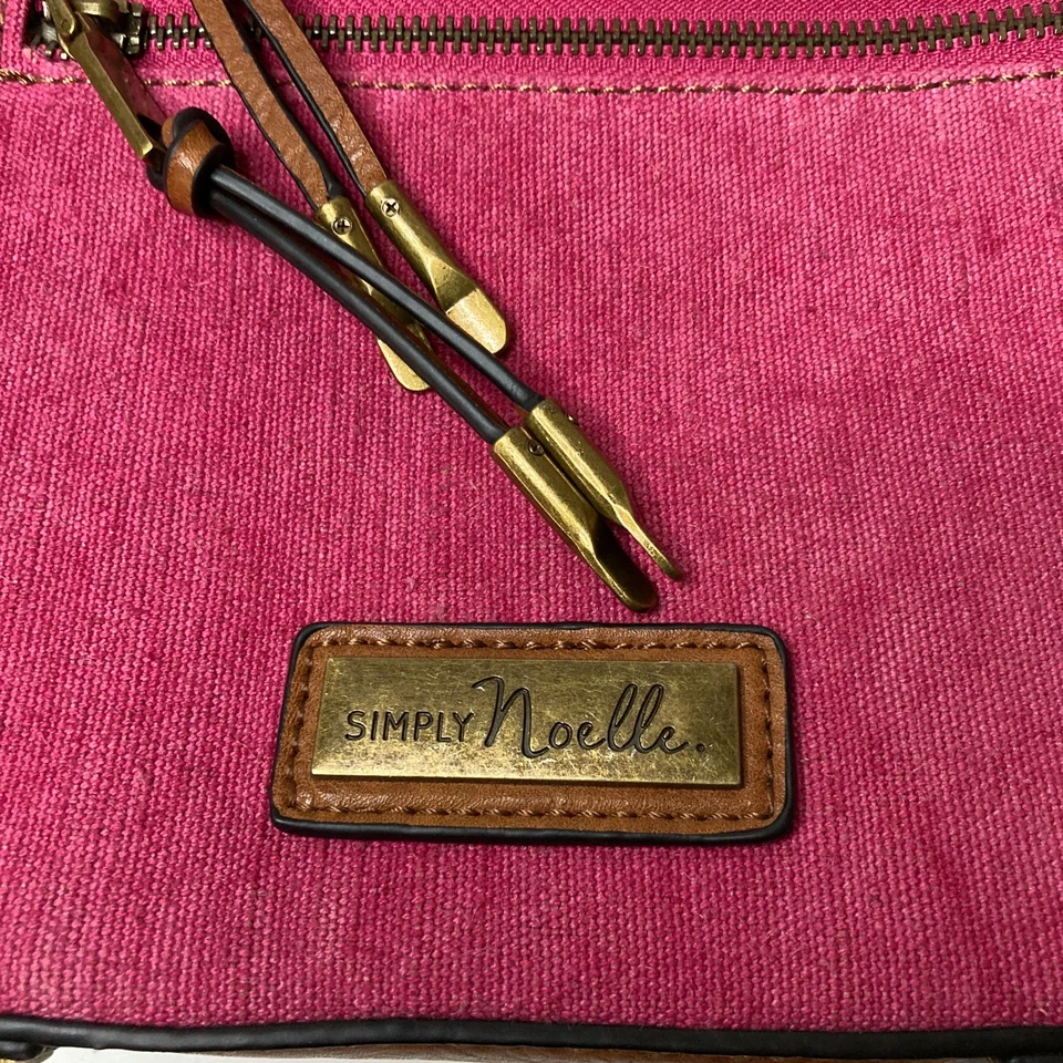 Cartera bandolera Simply Noelle rosa/marrón 10x7x3 nueva con etiquetas Foto 2 de 4