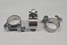 3pc 29-31mm T-Bolt Hose Clamps, Adjust Tube Clamps 304 Stainless Steel