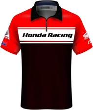 Factory Effex Honda Team Pit Shirt - 23-85302 Red/Black Medium