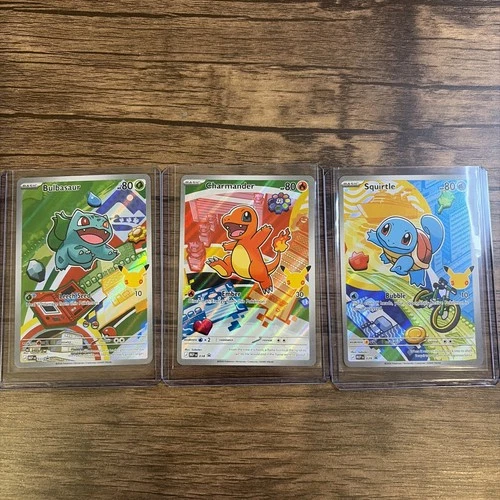 Charmander Bulbasaur Squirtle Pokemon TCG First Partner Illustration Collection