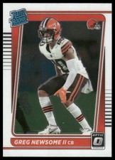 Greg Newsome II Rookie RC 2021 Donruss Optic #252 Cleveland Browns