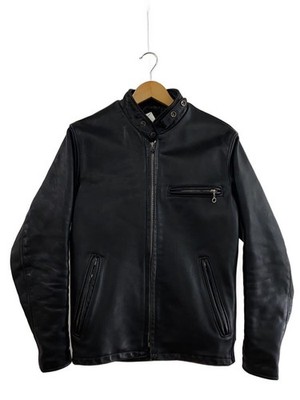 Schott Single Riders Jacket 34/Leather/Black With Liner/USA/Scuffs Signs of Wea