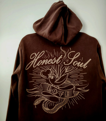 DIVIDED H&M Hoodie Pullover Sweatshirt Kapuze braun Baumwollmischung Größe S - L
