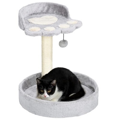 PawHut Kratzbaum 44 cm mit Kratzbaum, grau, gebraucht
