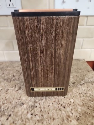 Vintage MCM KROMEX Faux Wood & Copper Sugar Canister 