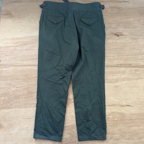 Polo Ralph Lauren Men’s Buckled Chino Suit Trouser Size 38x30 Green $298 NWOT - Picture 9 of 16