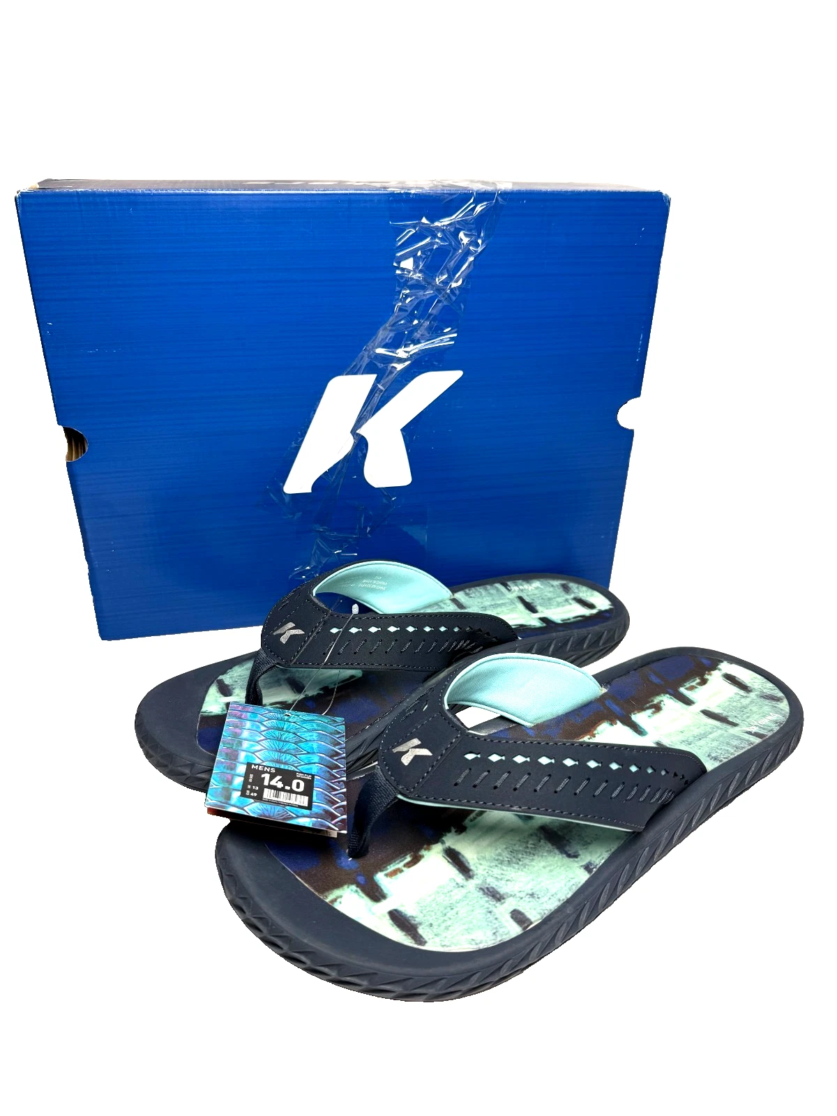Korkers Men's Fish Flip Marlin Flip Flops - Size 14 beach flip flop
Opens in a new window or tab