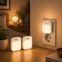 Nachtlicht Mit Bewegungsmelder Steckdose 2Er Set Dimmbar FüR Flur Schlafzimmer