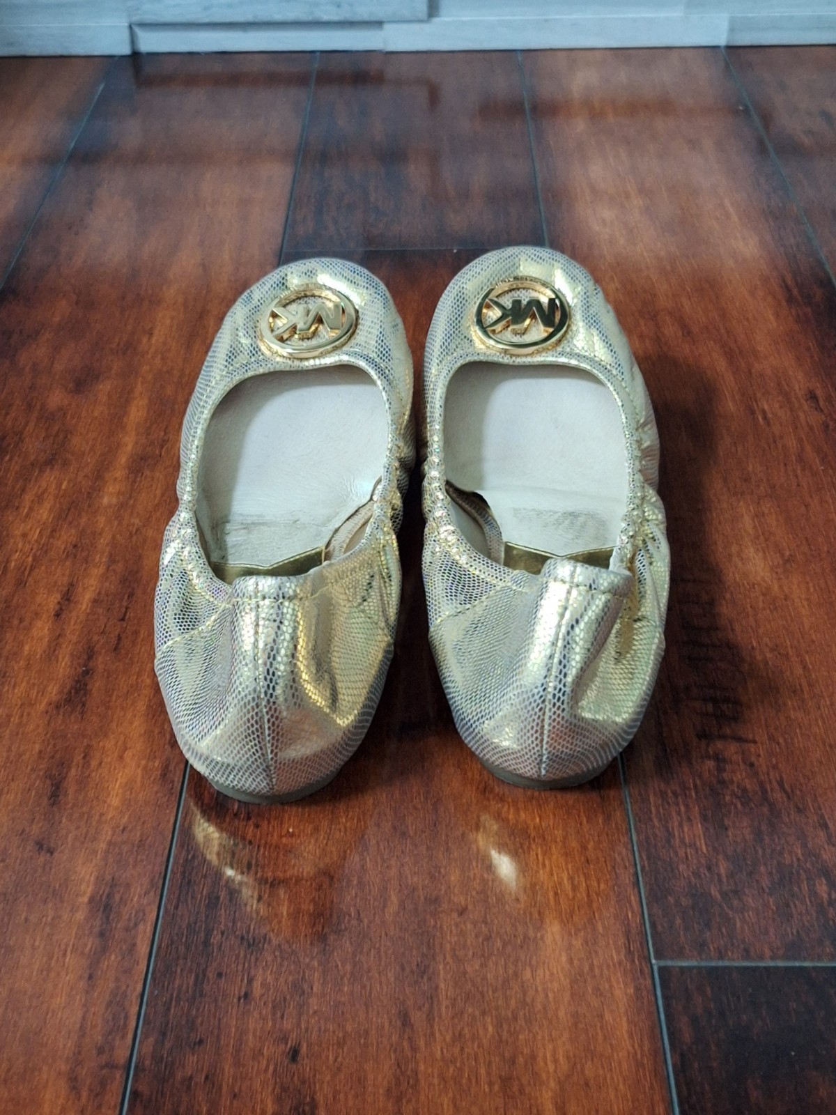 Michael Kors Fulton Python-Embossed ballet flats … - image 4