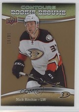2015-16 Upper Deck Contours Rookie Resume Gold Rainbow 16/99 Nick Ritchie 1u6