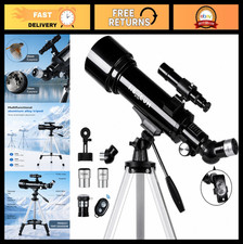 70mm Aperture 500mm Refracting Telescope for Kids Adults, Multi-Coated Optics,
