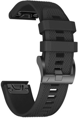 1 Pack Silicone Strap Compatible with Fenix 7X Pro/6X/5X Plus 51mm Smartwatch Bl