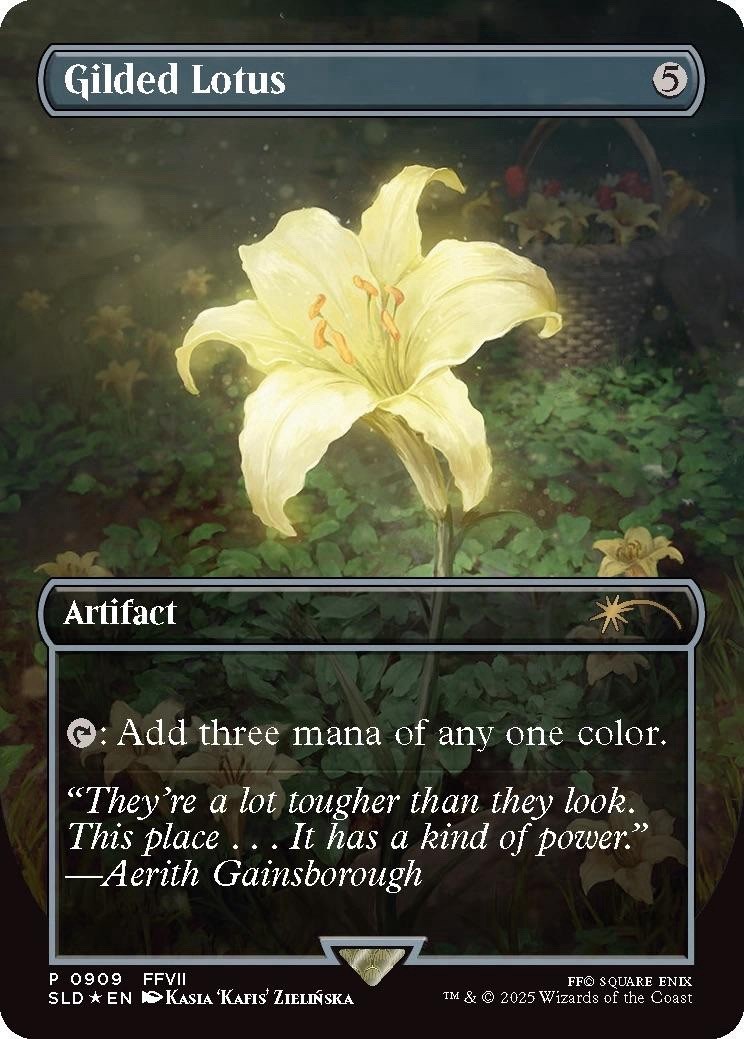MTG Final Fantasy Secret Lair Bundle PROMO GILDED LOTUS