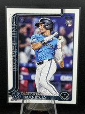 2025 Topps Series 2 Baseball 653 Javier Sanoja - Miami Marlins RC