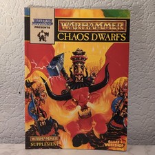 Chaos Dwarfs Army Book Codex 4th Edition Warhammer Fantasy Supplement 1994 Rare