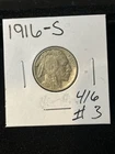1916 s buffalo nickel Vf