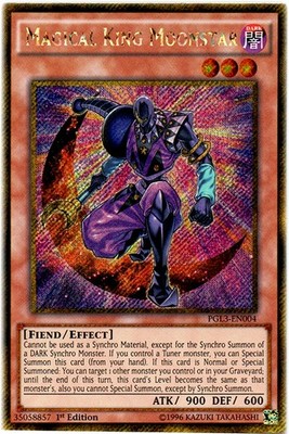 Magical King Moonstar - PGL3-EN004 - Gold Secret Rare - 1st Edition Near Mint Pr